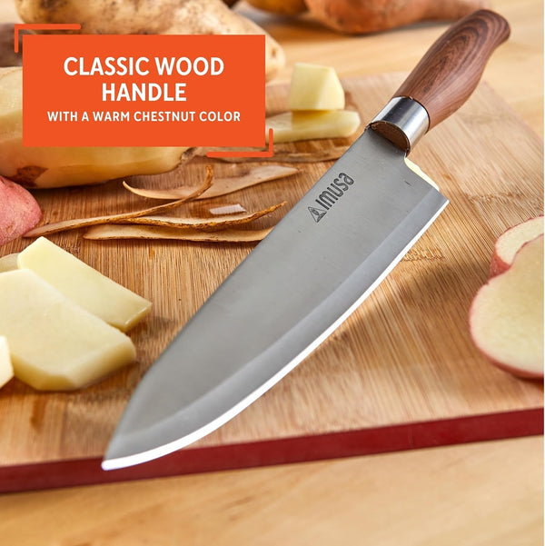 8 Inch Chef Stainless Steel Chef Knife with Woodlook Handle4
