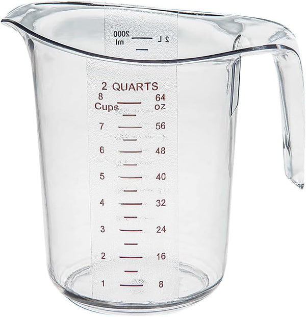 Plastic Measuring Cup - Chef 101 Measuring Jug with Dual Unit Markings, Dishwasher Safe - Clear Measuring Cup for Kitchen, Restaurants2