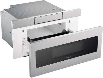 SMD3070ASY Microwave Drawer Oven, 30-Inch, 1.2 Cubic Feet, 950 Watt, Concealed Angled Touch Control Panel with Digital LCD Display, Stainless Steel | 950 Watt, Concealed Angled Touch Control Panel, Digital LCD Display, Stainless Steel5