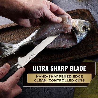 Japanese Boning Knife, 6" for Meat Cutting – Fillet Knife for Fish7