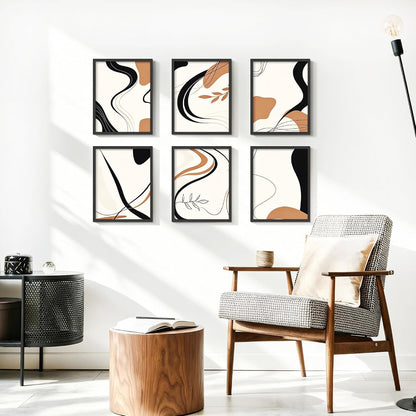 8.5 by 11 Picture Frame Set of 12 for Certificates, Black Wood Grain8