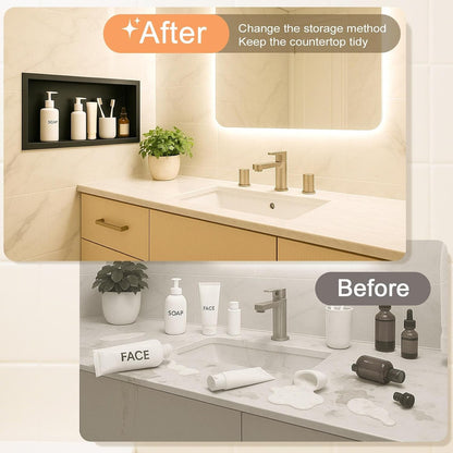 Shower Niche, 304 Stainless Steel Single Shelf Tile-Ready Box5