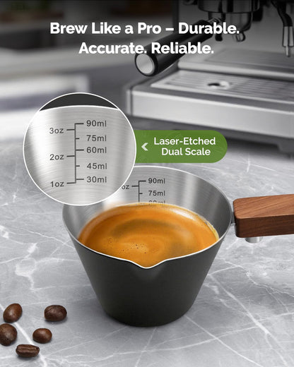 Espresso Measuring Cup, 3 Oz 304 Stainless Steel Shot Cup4