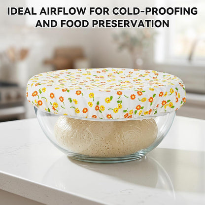 Borosilicate Glass Bowl with Cotton Cover Lid Thickened Mixing Bowls3