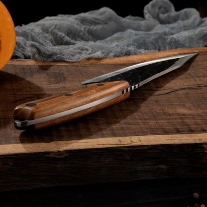 Seido Senjutsu 7 Inch Butcher Knife, 440C Steel, Walnut Handle3