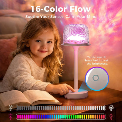 Waterproof Shower Lamp Rechargeable LED Ocean Projector Outdoor Table Lamps5