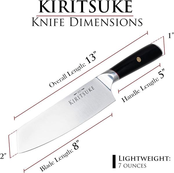 Professional Chef Knife 8 Inch Kitchen Knife - Premium Ergonomic Ultra Sharp High Carbon German Stainless Steel - Pakkawood Handle Chef'S Knives4