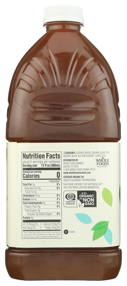 , Organic Unsweetened Black Tea, 64 Fl Oz2
