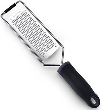 Wide Lemon Zester & Cheese Grater, 18/8 Stainless Steel with Cover, Black7