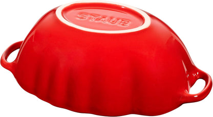 Staub Ceramic 16-Oz Petite Tomato Mini Cocotte, Baking Dish, No Stovetop save - Cherry | Designed after a Perfectly Ripe Heirloom Tomato, Dishwasher Safe, Designed in France, Serve Oven to Table7