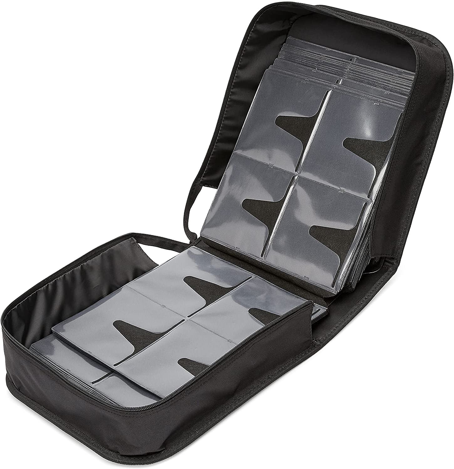 polyester-cd-dvd-portable-storage-binder-with-handle-400-capacity-black