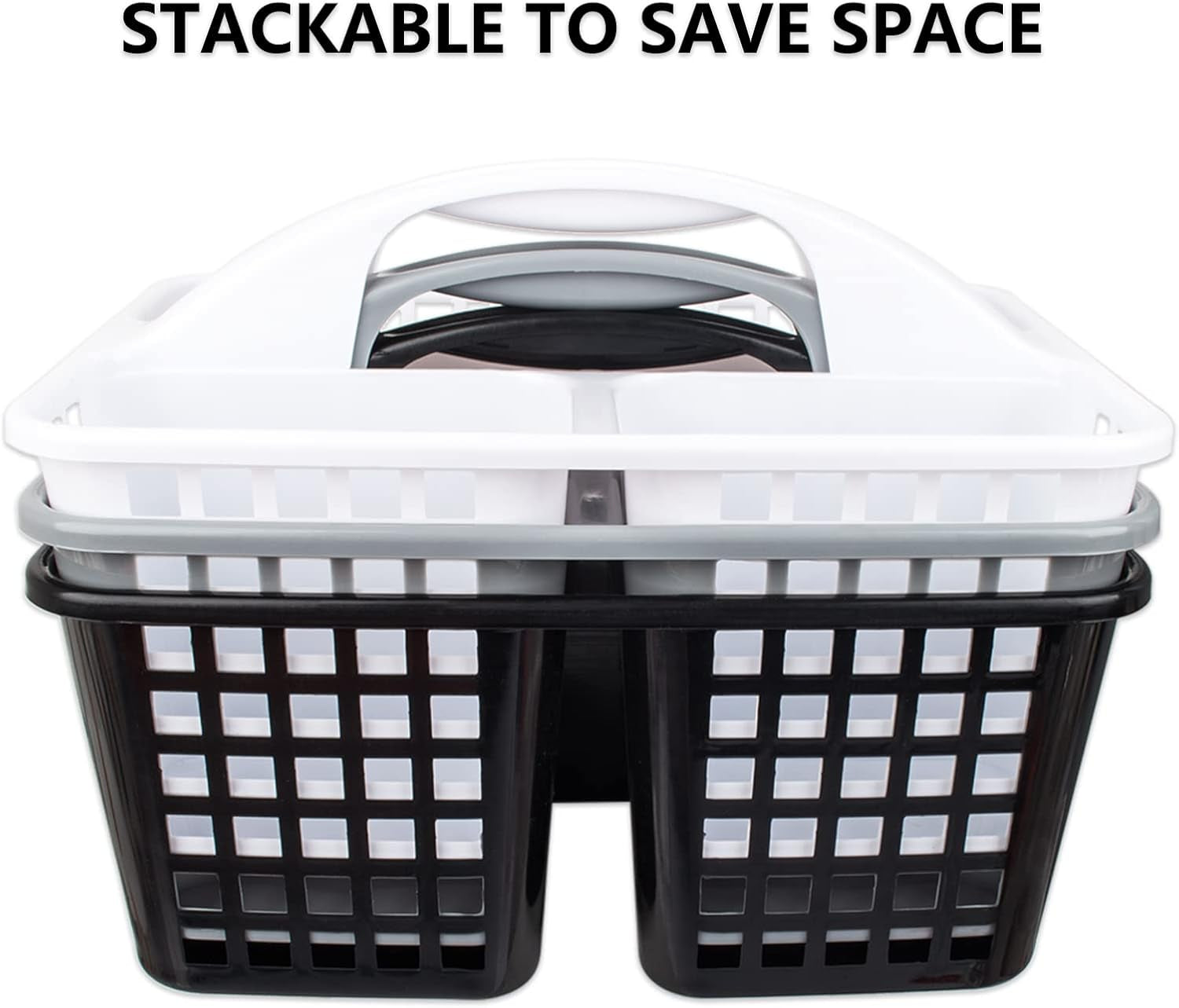 portable-shower-caddy-basket-plastic-storage-basket-with-compartments-grey