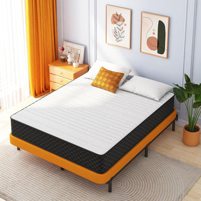 Double Mattress,12 Inch Full Size Hybrid Mattresses, Full Bed Matress in a Box, Pressure Relief & Fiberglass Free, Firm Mattress Double Size | Medium Firm, Fiberglass Free, Certipur-Us Certified, Pressure Relief, Motion Isolation, Individually Pocketed Springs6
