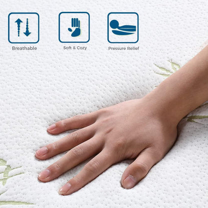 Twin Folding Mattress, 6 Inch Trifold Memory Foam Mattress7