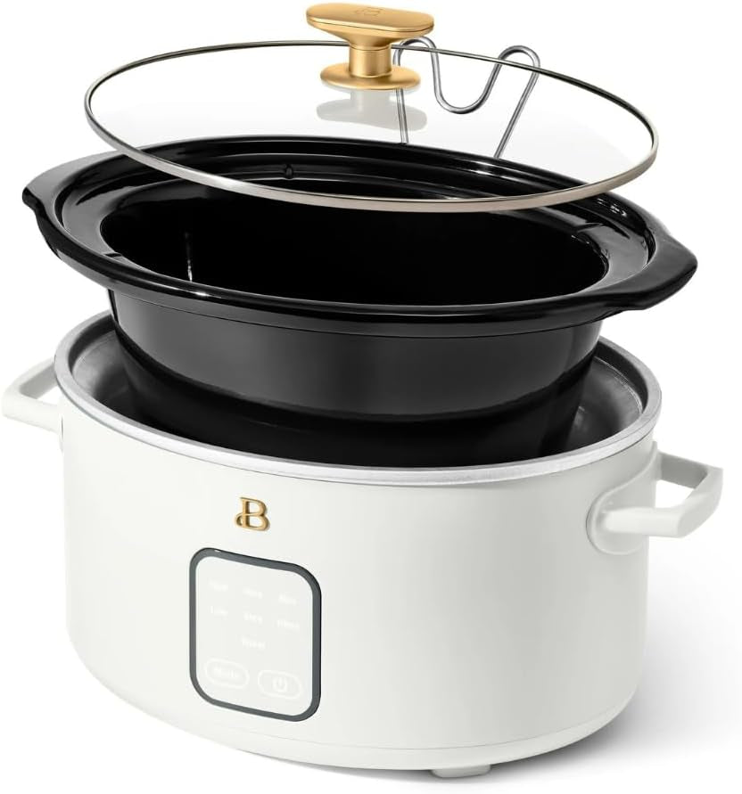 4-quart-slow-cooker-with-touch-activated-display-programmable-digital-controls-removable-non-stick-pot-keep-warm-function-white-icing