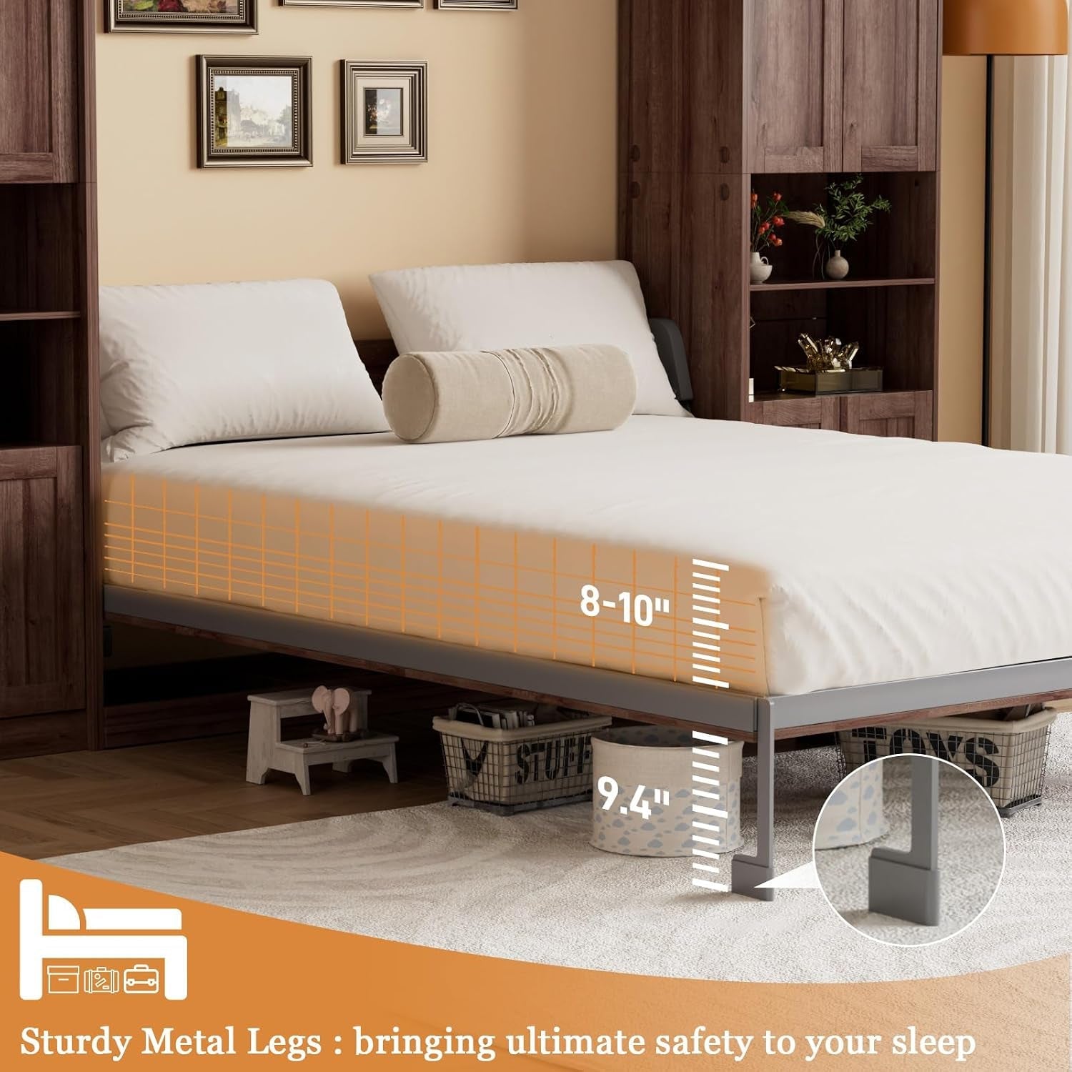 murphy-bed-queen-with-2-storage-cabinets-and-usb-port-walnut