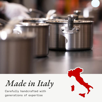 Made in Cookware - 3-Piece (Includes 8",10",12") Stainless Frying Pan Set - 5 Ply Stainless Clad - Professional Cookware - Crafted in Italy - Induction Compatible7