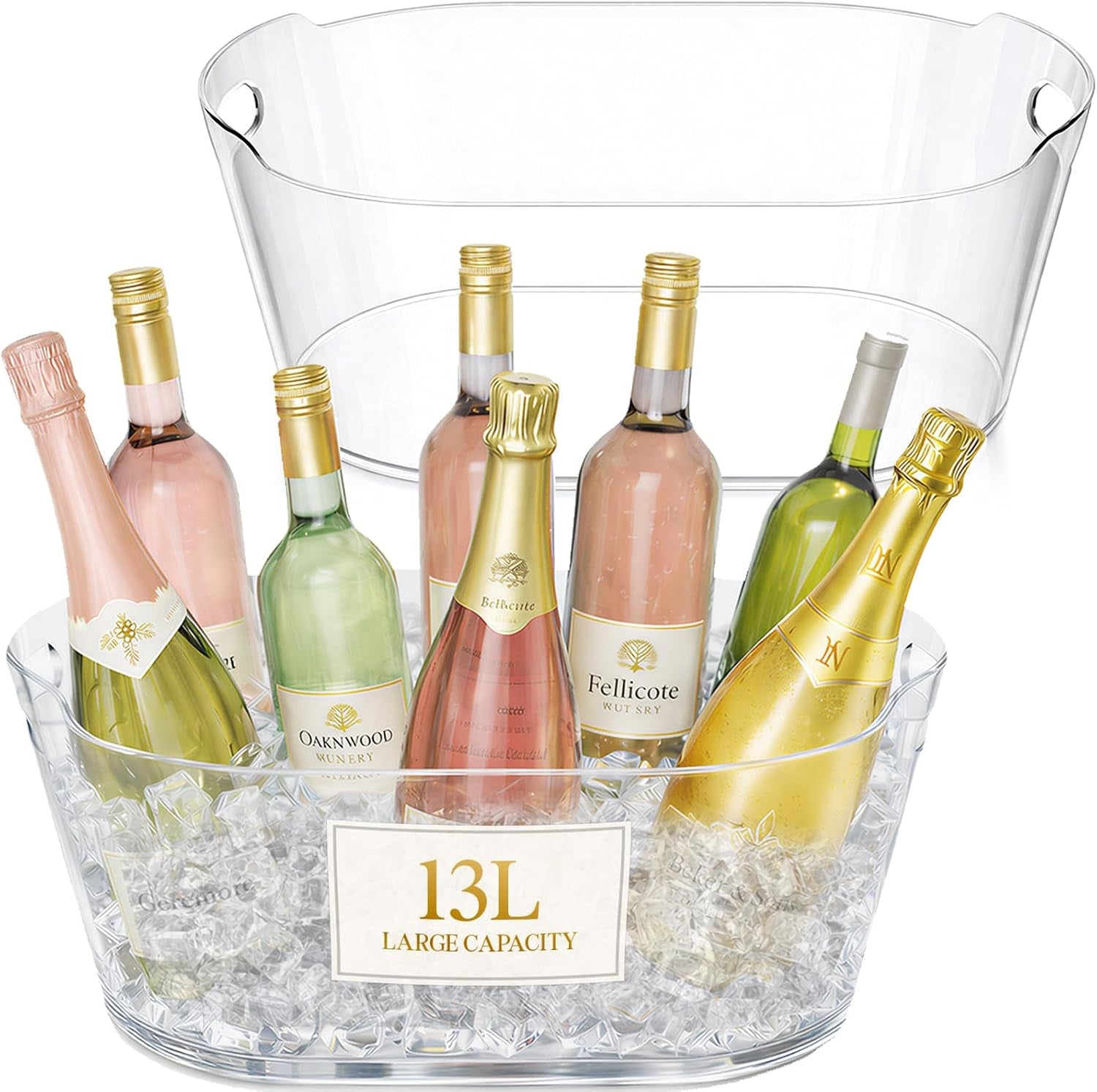 13l-plastic-ice-bucket-for-parties-2-pcs-bpa-free-large-capacity-comfortable-handle-drop-resistant-shatterproof-pet-beverage-tub-for-outdoor-cocktail-mimosa-soda-bar