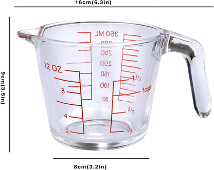 Glass Measuring Cup for Baking and Cooking, Kitchen Essentials Tools2