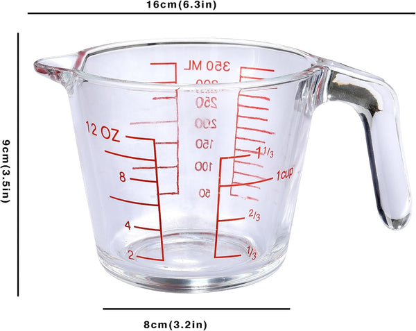 Glass Measuring Cup for Baking and Cooking, Kitchen Essentials Tools2
