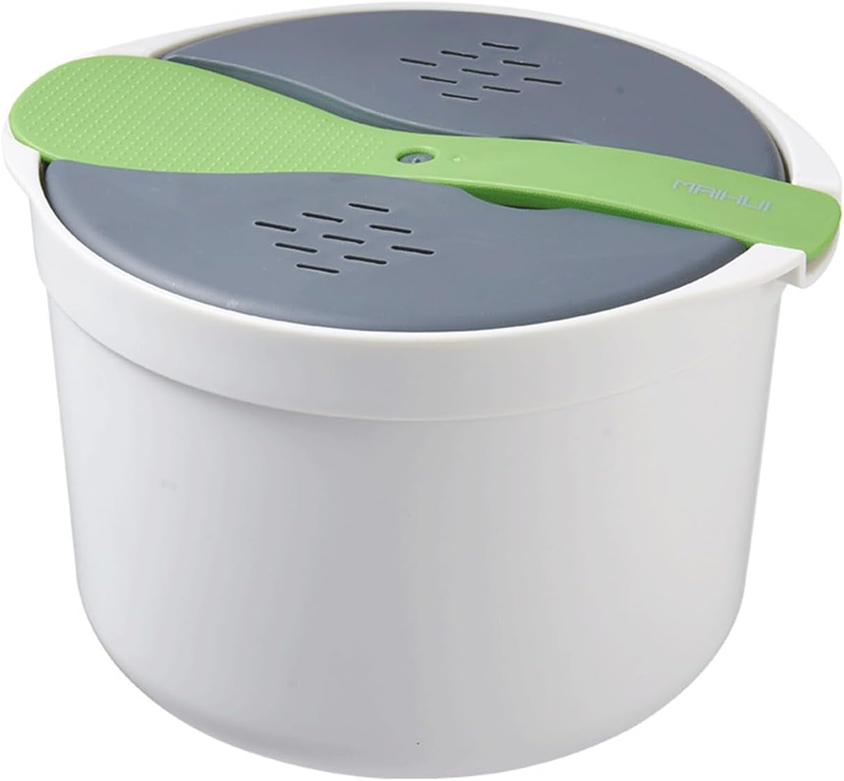 microwave-rice-cooker-2l-microwave-rice-steamer-pasta-cooker-food-grade-pp-microwave-rice-cooker-strainer-and-steamer-pot-set-4pcscolor-green-22351075