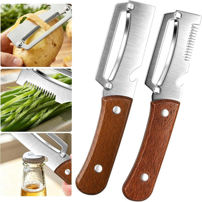 2 PCS Multifunctional Vegetable Peeler for Kitchen, 4-In-1 Peeler Shredder1