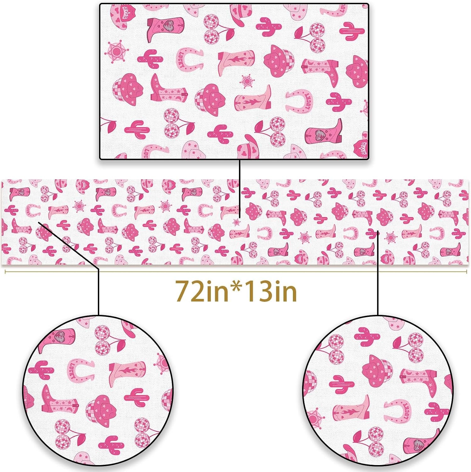cowgirl-table-runner-western-last-rodeo-bachelorette-cowgirl-theme-birthday-party-kitchen-dining-room-home-decorations