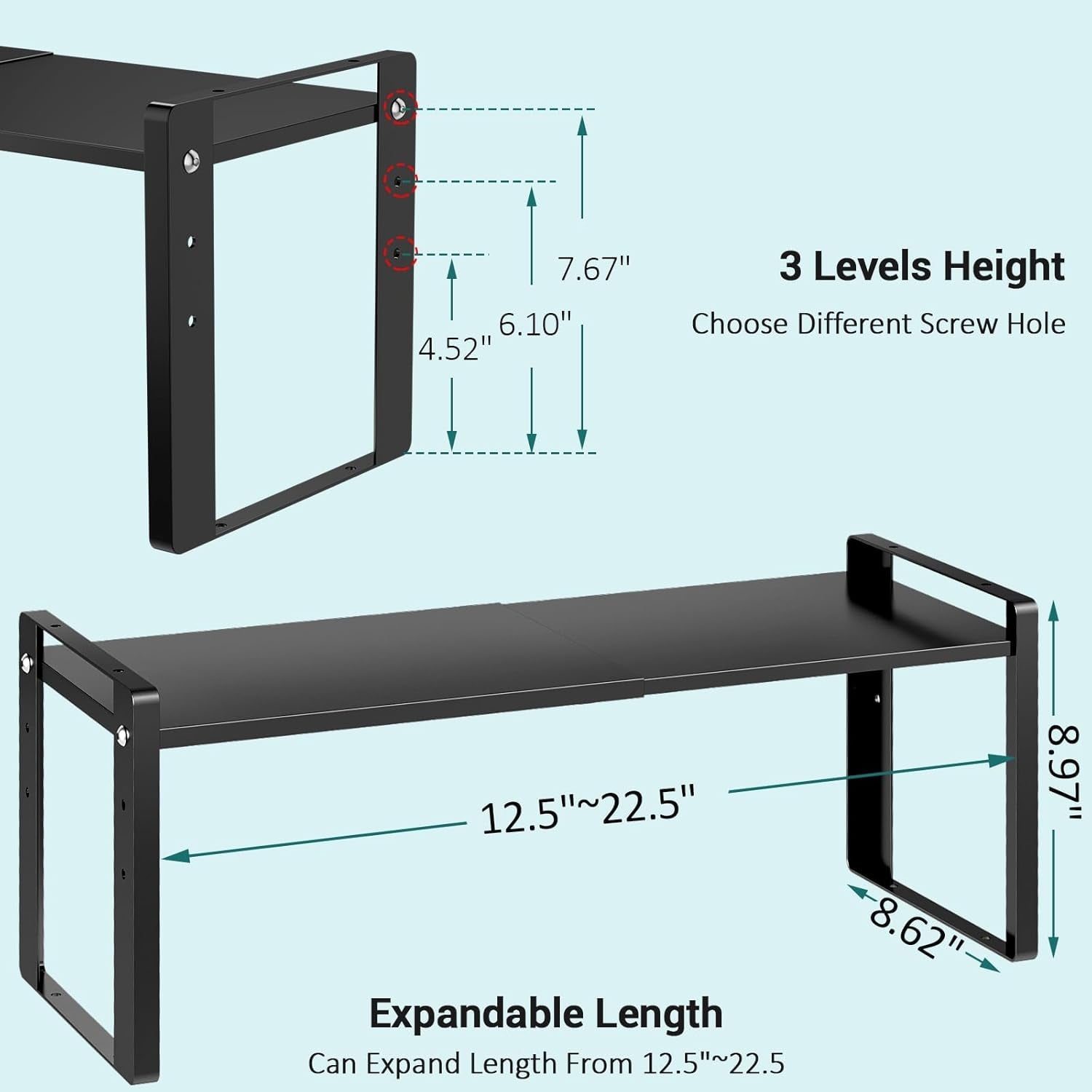 2-pack-expandable-cabinet-organizer-shelves-88lbs-high-weight-capacity-stackable-heavy-duty-metal-storage-rack-adjustable-cabinet-shelf-for-kitchen-pantry-cupboard-under-sink-black