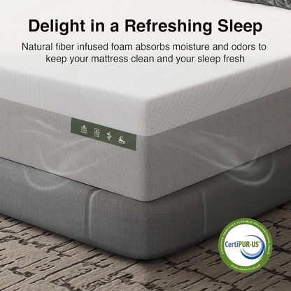 Bliss Cooling Queen Mattress, 14 Inch Gel Queen Memory Foam | Mattress in a Box with Cool-Touch Nylon Cover, Pain Relief & Spinal Support with Certipur-Us Certified Foam6