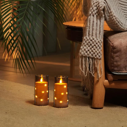3"X6" Flameless Candles, Flickering LED Pillar Candles with Remote4