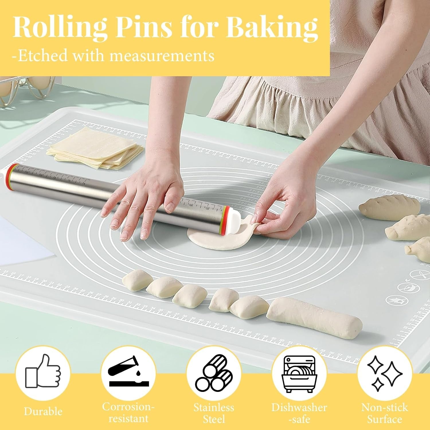adjustable-rolling-pin-with-4-thickness-rings-for-baking-cake-pop-roller-17-inch-stainless-steel-with-measurement-markings-for-pizza-fondant-pie-cookies-baking-supplies-pastry-pasta