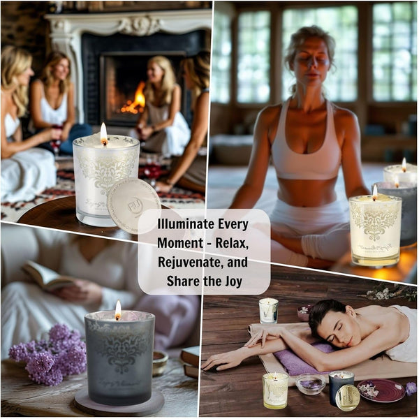 Luxury Candle Gift Set for Women, 3X7Oz, Trimmer & Snuffer Lid8