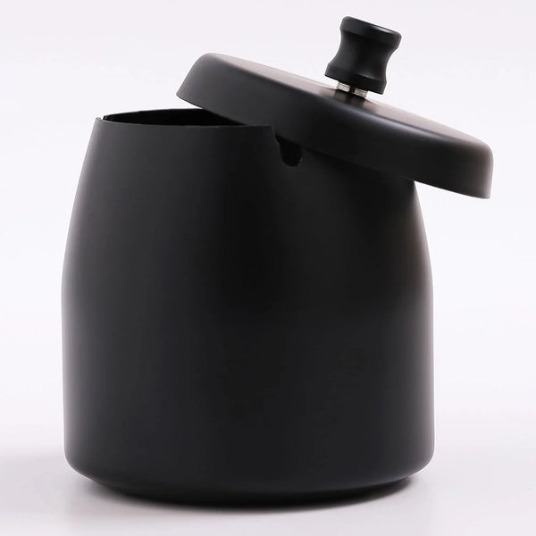 Ashtray with Lid for Cigarette, Stainless Steel Smokeless Odorless Windproof Ashtrays for Home Office Tabletop outside Patio Outdoor Balcony(3.54"X3.0"X3.38")4