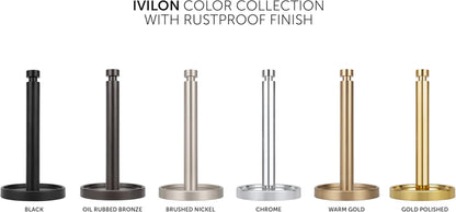 Countertop Paper Towel Stand - Steady and Easy Tear - Fits All Paper Towel Rolls - Warm Gold5