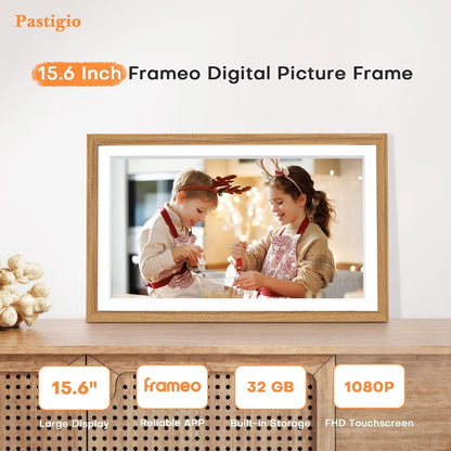 Frameo Digital Picture Frame, Frameo 15.6'' Large Digital Photo Frame Wifi2