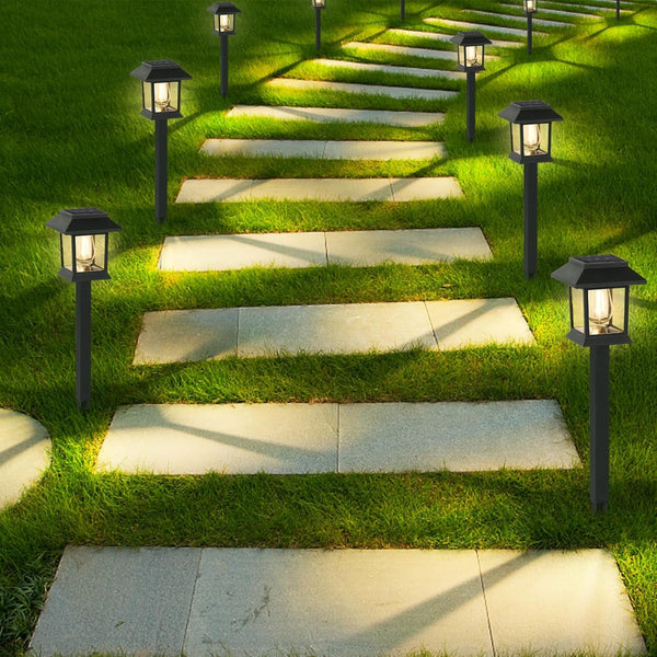 Solar Lights Outdoor,12 Pack 3000K Waterproof Auto On/Off Solar Pathway Lights for Your Garden, Landscape, Path, Yard, Patio, Driveway,Walkway Decor6