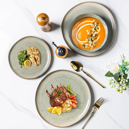 Ceramic Dinnerware Sets for 12,36Pcs Plates and Bowls Sets Dishes3