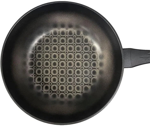 12"/30Cm Nonstick Wok Pan Stir Fry & Saute with 3D Diamond Coating Made in Korea6