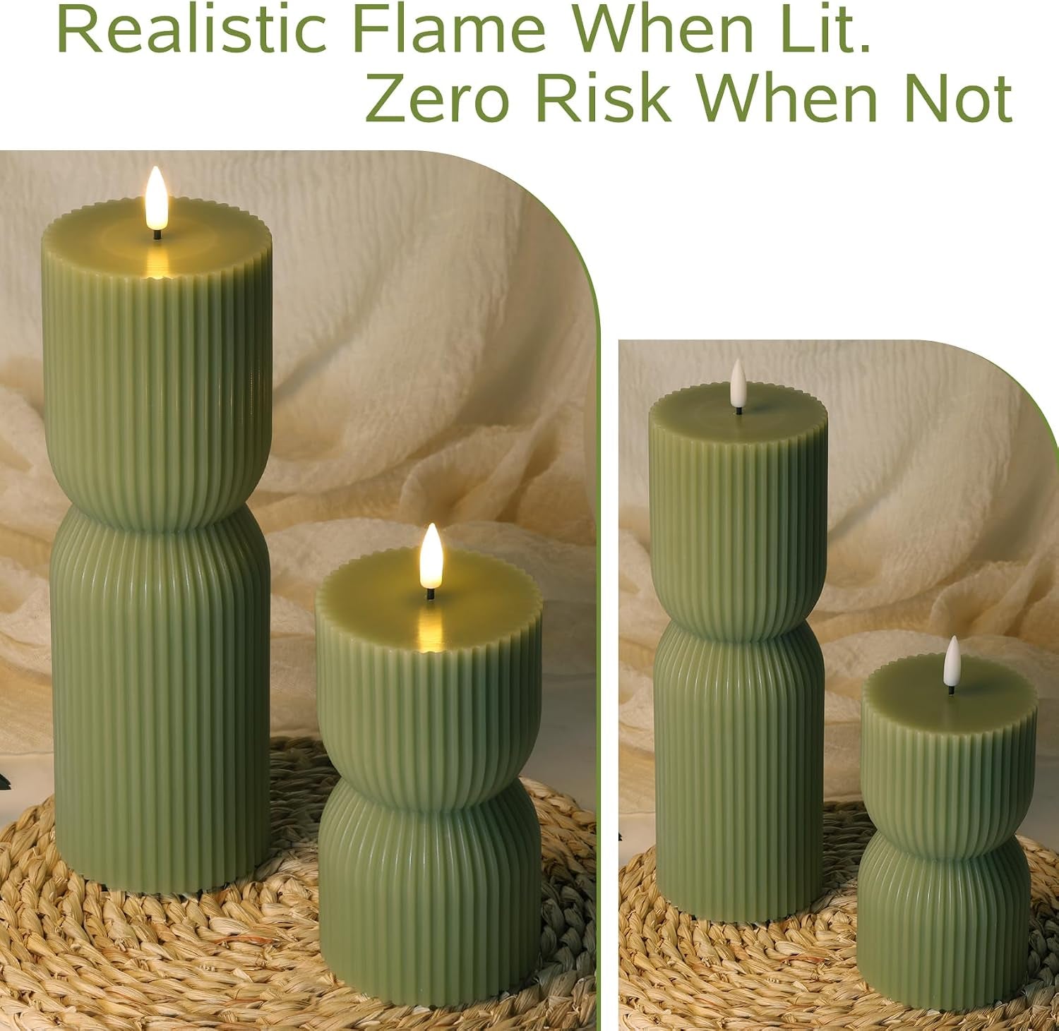 olive-green-ribbed-flameless-pillar-candles-with-remote-set-of-2
