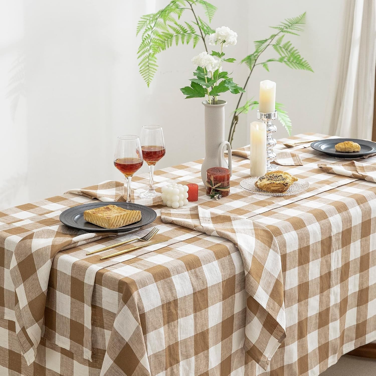 100-yarn-dyed-linen-rectangle-tablecloths-60x120inches-for-dining-buffet-parties-picnic-events-and-restaurants-decorative-halloween-thanksgiving-machine-washable-tablecloths-brown-plaid