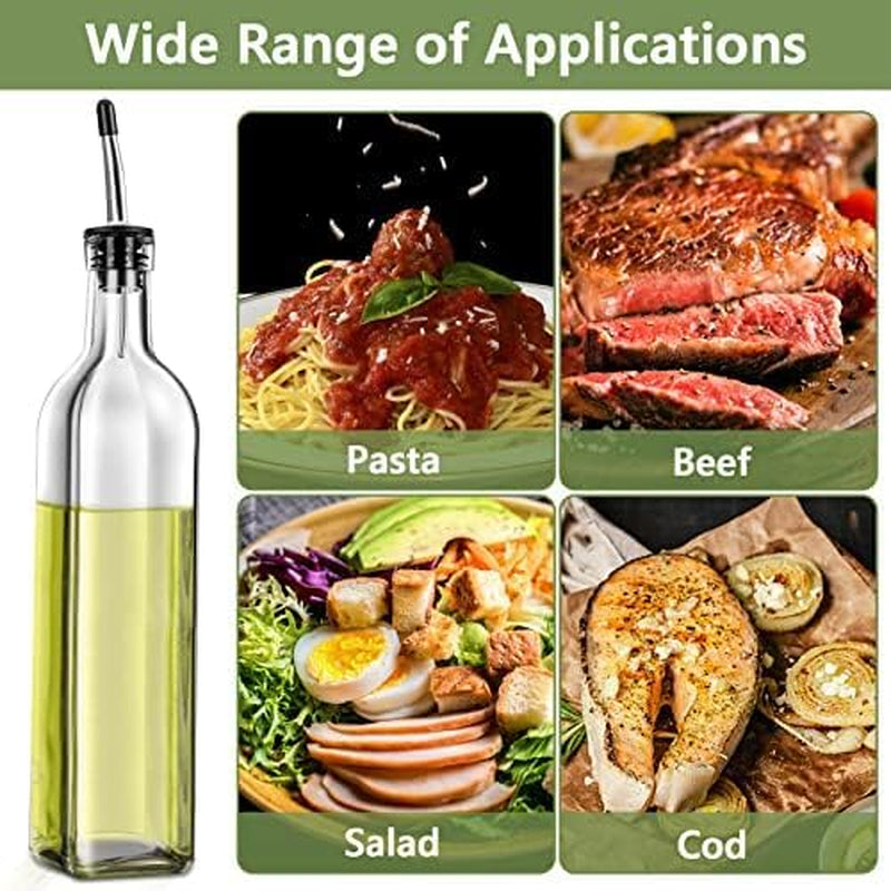 olive-oil-dispenser-bottle-2-pcs-glass-olive-oil-dispenser-and-vinegar-dispenser-set-with-2-stainless-steel-pourers-4-labels-1-brush-and-1-funnel-oil-bottles-for-kitchen-500ml
