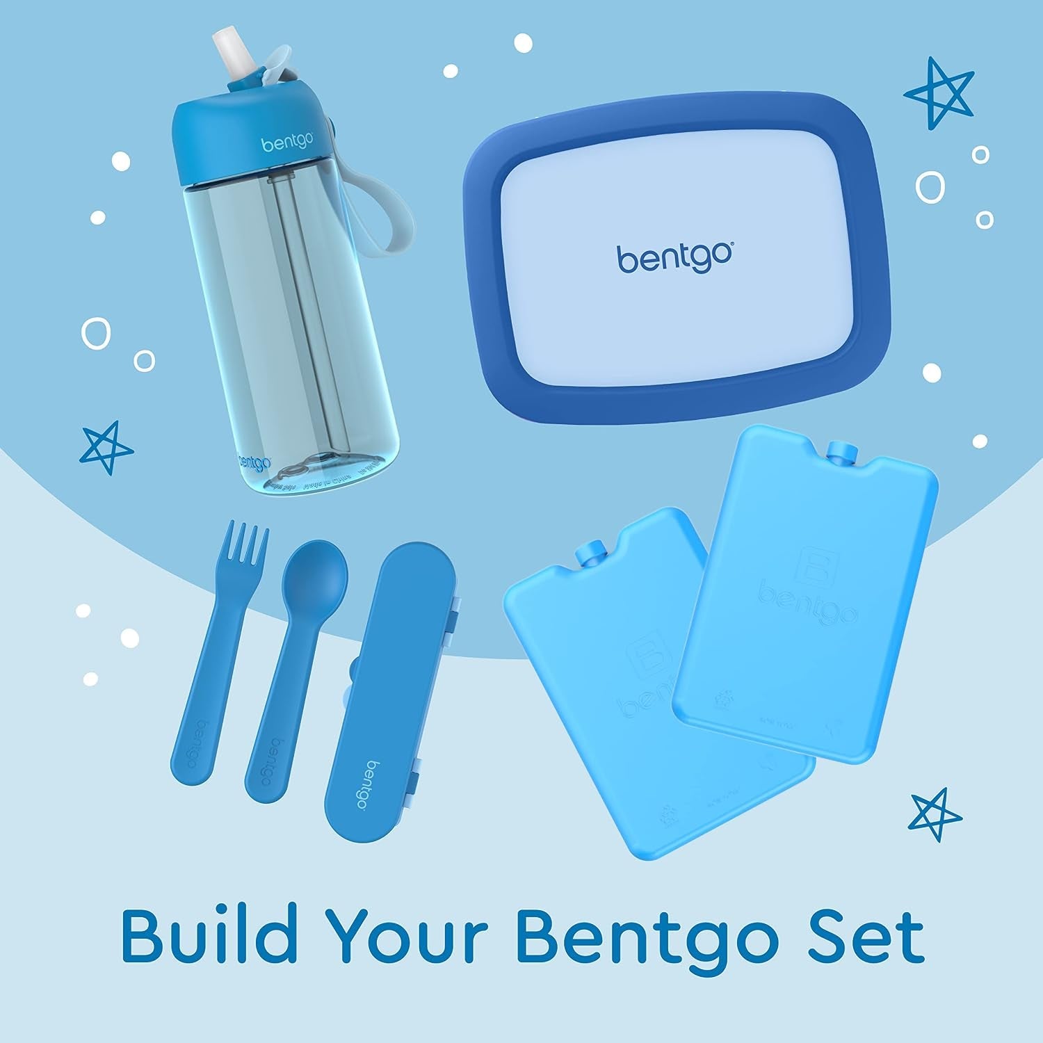 bentgo®-kids-plastic-utensil-set-reusable-fork-spoon-storage-case-pfas-bpa-free-easy-grip-handles-lightweight-dishwasher-safe-school-lunch-travel-on-the-go-blue