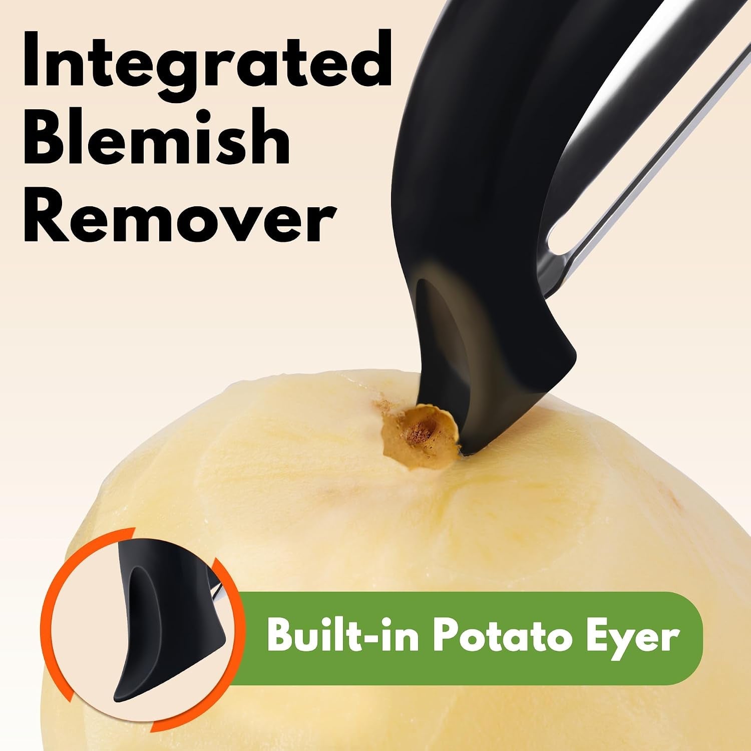 swivel-vegetable-peeler-soft-comfort-handle-sturdy-long-lasting-1pcs-black-dishwasher-safe-gift-for-cooks-potato-peeler-for-kitchen-carrot-peeler-fruit-veggie-peeler-sharp-stainless-steel-blades