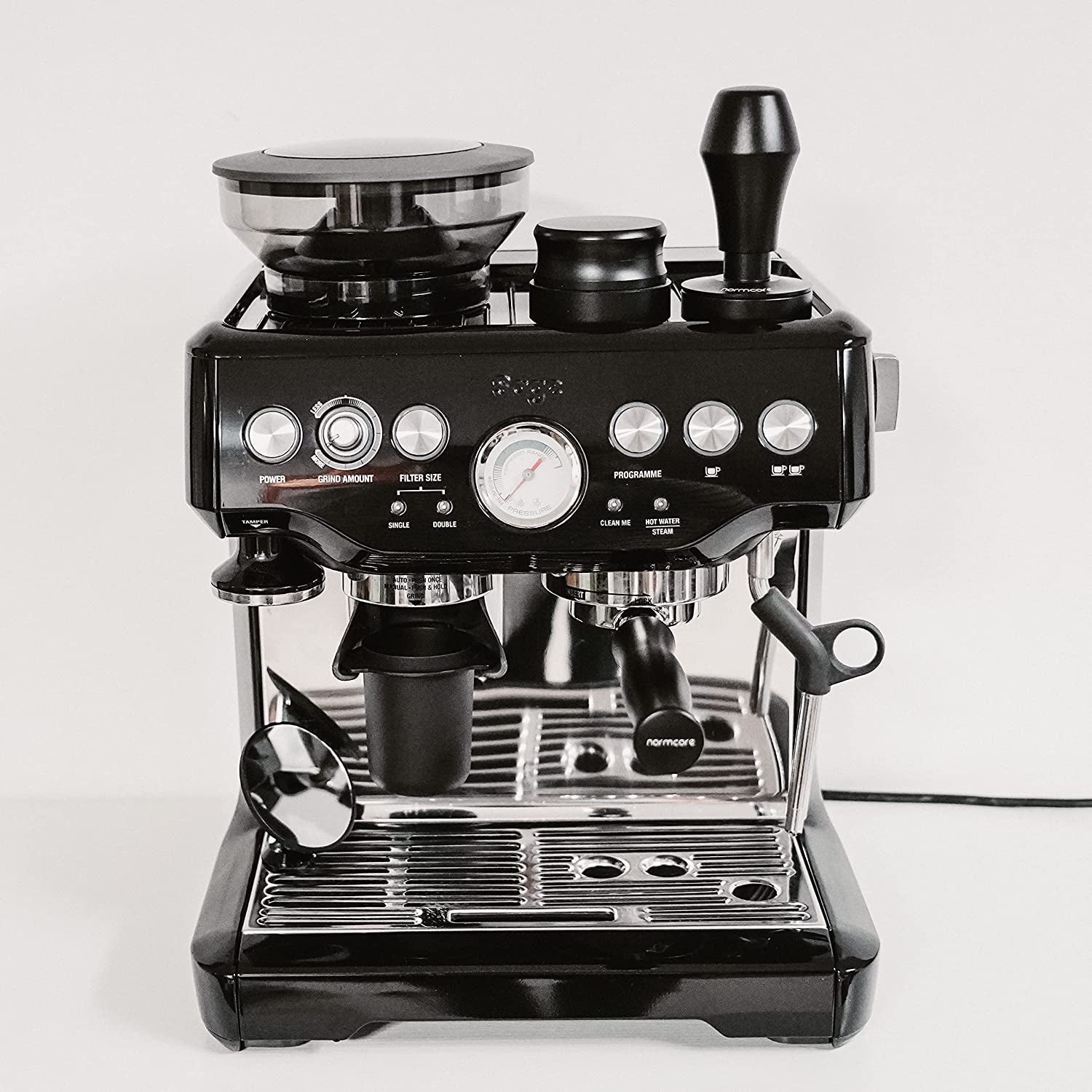 v4-coffee-tamper-53-3mm-spring-loaded-tamper-barista-espresso-tamper-with-15lb-25lb-30lbs-replacement-springs-anodized-aluminum-handle-and-stand-flat-base-black