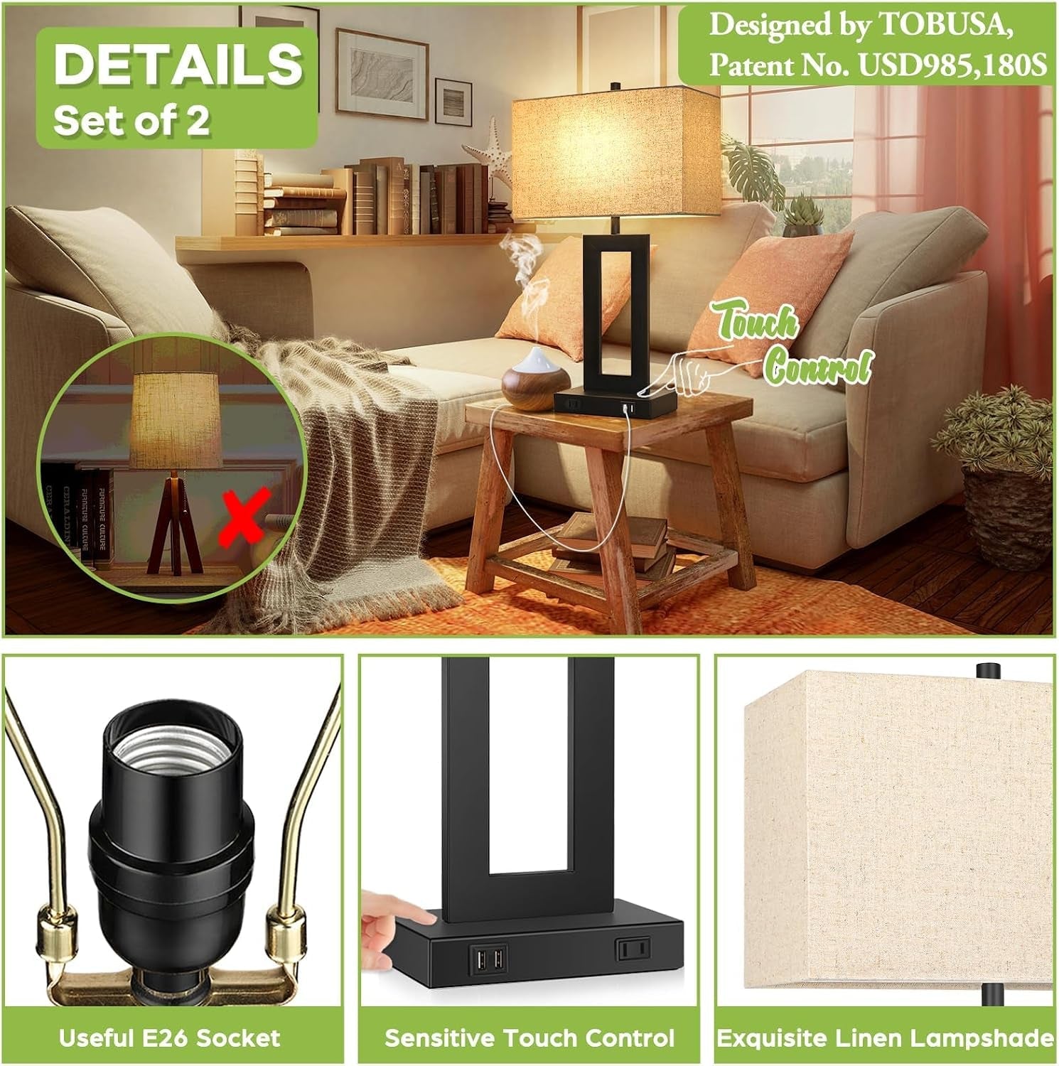 22-table-lamp-set-of-2-modern-nightstand-lamp-with-2-usb-ports