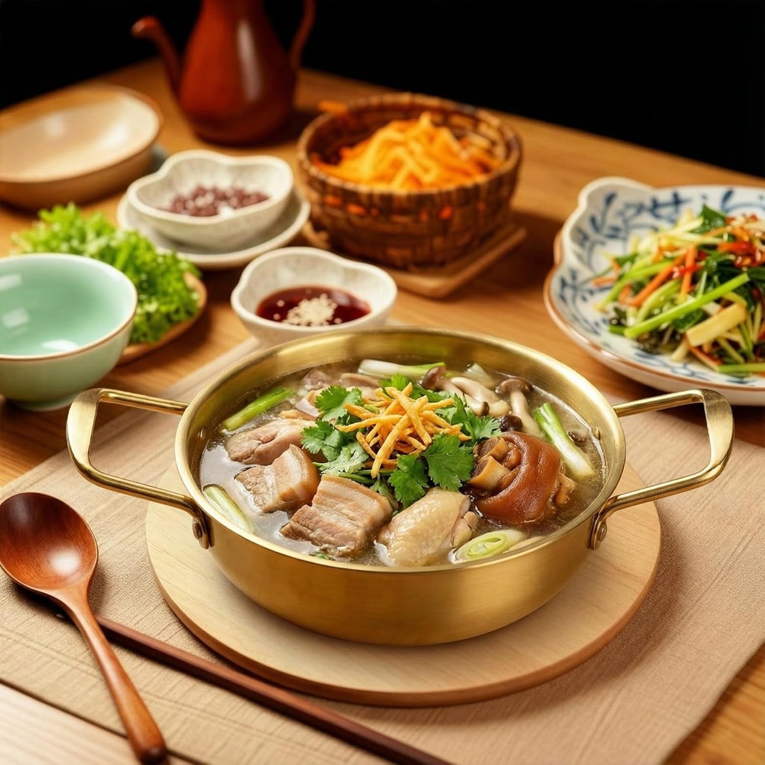 set-of-3-korean-ramen-noodle-pot-with-handles-stainless-steel-everyday-pan-golden-korean-cooking-pot-for-soup-noodle-pasta-home-and-outdoor-dishwasher-safe-size-7-8-7-9-5