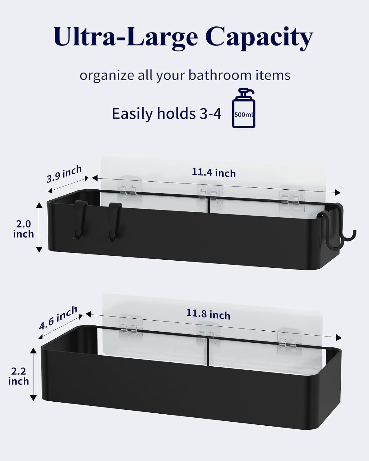 shower-caddy-adhesive-stylish-shower-organizer-large-black