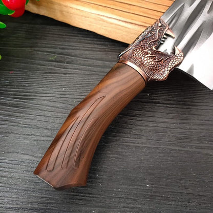 Meat Cleaver, 8.5 Inch Cleaver Knife Ultra-Sharp Butcher Slicing Boning Chef Hunting Handmade Forged Kitchen Knives for Cutting Vegetables Meat6