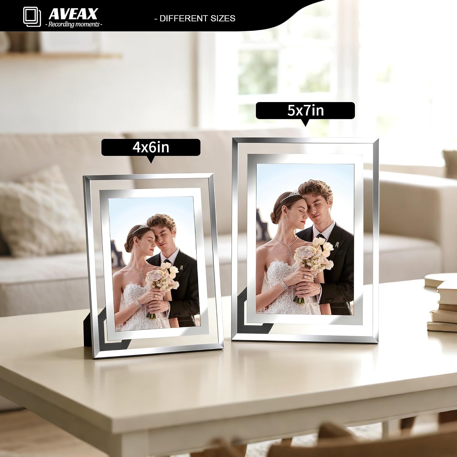 5x7-picture-frame-4-pack-elegant-glass-picture-frame-for-tabletop-display-horizontal-or-vertical-wedding-frame-silver