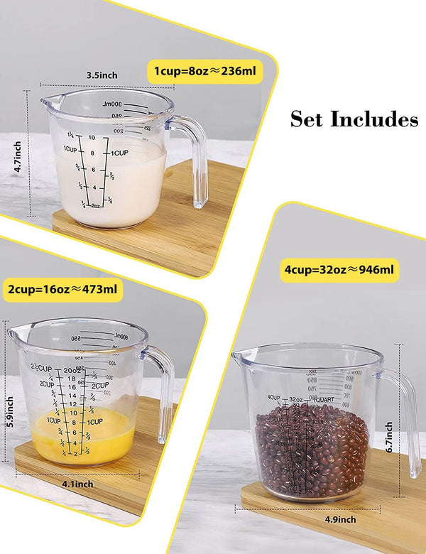 Measuring Cups Set, Liquid Measuring Cups for 3 for Kitchen2